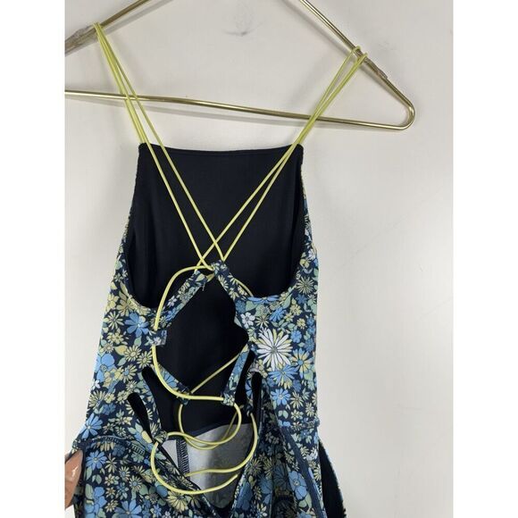 FREE PEOPLE FP MOVEMENT SHE'S GOT RHYTHM PRINTED ONE PIECE STRAPPY JUMPSUIT XS - Picture 4 of 7